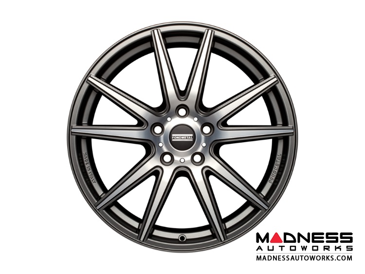 Range Rover Evoque Custom Wheels by Fondmetal - Matte Titanium Machined